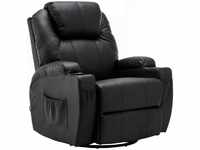 M Mcombo Massagesessel Fernsehsessel Relaxsessel 7020, mit Heizung, Dreh 360°