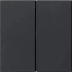 Gira S3000 Bedienaufs. 2f System 55 Schwarz M [5362005], 5362 005