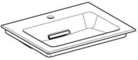 Keramag - Geberit One M&ouml;belwaschtisch Abgang Horizontal, 60x13x47,5cm,
