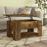 Vidaxl - Couchtisch R&auml;uchereiche 79x49x41 Cm Holzwerkstoff