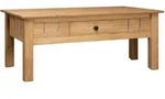 Vidaxl Coffee Table 100x60x43,5 Cm Solid Pine Wood Panama Range