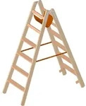 Layher - Le Holz - Stufen - Stehleiter 2x6
