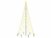 LED-Weihnachtsbaum,Outdoor-Lichterketten mit Metallstange 500 LEDs Warmweiß 3 m