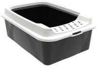 Bonnie Cat Offene Katzentoilette Schwarz, Grau - Rotho