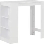 Bartisch Mit Regal Wei&szlig; 110x50x103 Cm - Vidaxl