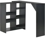 Bartisch Mit Beweglichem Regal Schwarz 138x39x110 Cm - Vidaxl
