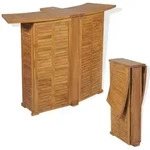 Klappbarer Bartisch 155x53x105 Cm Teak Massiv - Vidaxl