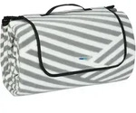 Relaxdays - Xxl Picknickdecke, 200x300 Cm, Fleece Stranddecke Weich, W&auml;rmeisoliert,