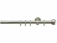 Drehfix-Gardinenstange Kugel, edelstahl-optik, ø 20 mm Größe länge 120 cm