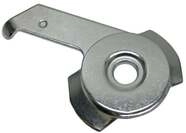 Gardinia Deckentr&auml;ger F&uuml;r 3-l&auml;ufige Fl&auml;chenvorhangschiene, Silber