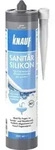 Knauf - Sanit&auml;r-silikon Grau 300 Ml Silikon Sanit&auml;r Bad Dusche Dichtstoff