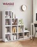 Treppenregal Mit 10 F&auml;chern Wei&szlig; - L129,5 Cm
