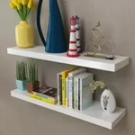 Vidaxl Wandregale 2 Stk. Mdf Wei&szlig;