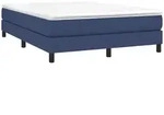 Vidaxl Bettgestell Blau 140 X 200 Cm Stoff