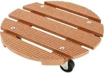 Pflanzenroller Wpc, &Oslash; 30 Cm, Natur Tragkraft: 60 Kg
