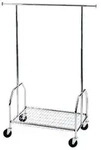 Alco - Garderobenst&auml;nder Mobil Fahrbar 90 X 131-170 X 54 Cm (b X H X T) Metall