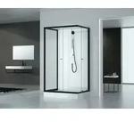 Dusche Komplett Marwell Komplettdusche Fertigdusche Black And White 80 X 110 X 200 Cm