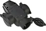 Brennenstuhl 1082120 3fach-kupplung Gummi 230 V Schwarz Ip44