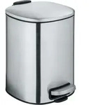 Kosmetik-treteimer Alassio, 5 Liter Volumen, Aus Rostfreiem Satiniertem Edelstahl,