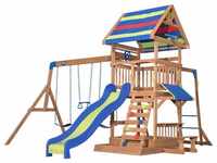 Spielturm Holz Northbrook Spielplatz für Kinder mit Rutsche, Sandkasten, Schaukel