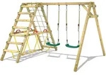Kinderschaukel Schaukelgestell Smart Hike, Schaukel Mit Kletteranbau Und