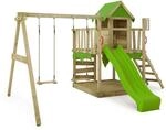 Spielturm Kletterger&uuml;st Jazzyjungle Mit Schaukel & Rutsche, Spielhaus Mit