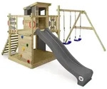 Spielturm Kletterger&uuml;st Smart Camp Mit Schaukel & Rutsche, Baumhaus Mit...