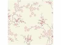 Oriental Blossom Blush Vliestapete - 10mx52cm - Blush - Laura Ashley