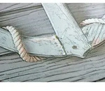 Wc-sitz Rope Mit Relief, Thermoplast, Mehrfarbig, Thermoplast Mehrfarbig, Edelstahl