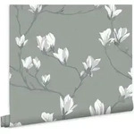 Laura Ashley Magnolia Grove Slate Vliestapete - 10mx52cm