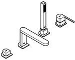 Plus 4-loch Einhand-wannenkombination, Mit Handbrause - Grohe