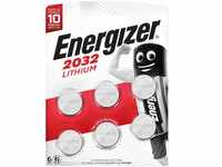 Energizer - en 6X2032 s - Lithium-Knopfzelle, 3 v, 240 mAh, 20x3,2 mm 6er-Pack