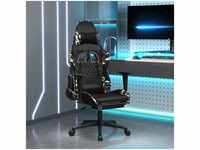 Gaming-Stuhl mit Fußstütze Schwarz und Tarnfarben Kunstleder vidaXL967516