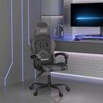 Gaming-stuhl Schwarz Und Grau Kunstleder Vidaxl