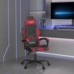 Gaming-stuhl Schwarz Und Weinrot Kunstleder Vidaxl