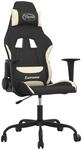 Gaming-stuhl Schwarz Und Creme Stoff Vidaxl