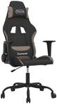 Gaming-stuhl Schwarz Und Taupe Stoff Vidaxl