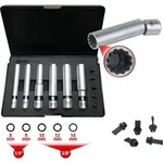 Ks Tools 1/4 + 3/8 Spezial-gl&uuml;h- Und Z&uuml;ndkerzen-stecknuss-satz Mit Gelenk, 11-tlg
