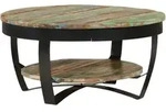 Couchtisch Mit Ablage Altholz Massiv 65x32 Cm Vidaxl