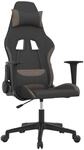 Gaming-stuhl Schwarz Und Taupe Stoff Vidaxl