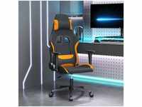 Bonnevie - Gaming-Stuhl Schwarz und Orange Stoff vidaXL672159