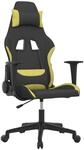 Vidaxl - Gaming-stuhl Schwarz Und Hellgr&uuml;n Stoff