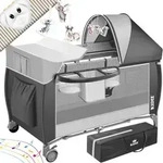 Kidiz&reg; Babybett 3 In 1 Reisebett Kombi Set Baby Bett Mit Wickelauflage Moskitonetz