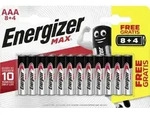 Energizer - Max Alkaline Batterie Micro Aaa 1,5 V, 8 + 4er Pack