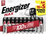Energizer - Max Mignon (aa)-batterie Alkali-mangan 1.5 V 20 St.