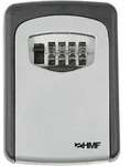 Hmf 326-02 Schl&uuml;sseltresor Schl&uuml;sselbox &Uuml;r Au&szlig;en Mit 4-stelligem Zahlencode, Grau