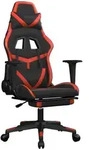 Gaming-stuhl Mit Fu&szlig;st&uuml;tze Schwarz Und Rot Kunstleder Vidaxl