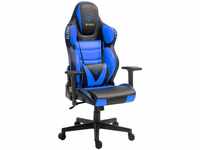 Gaming Stuhl Chair Racing Chefsessel mit Sportsitz und ergonomsichen 4D-Armlehnen,