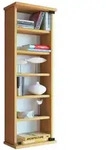 Loposa Regal Cd,dvd Aufbewahrung 150 Cd 6 Ablagen Buche Dekor.