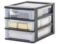 Schubladenschrank, Schubladencontainer, 3 Schubladen mit 4 l, Format A4,